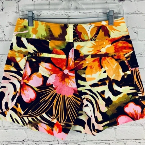 Cache Floral and Animal Print Mini Skort - Picture 2 of 3